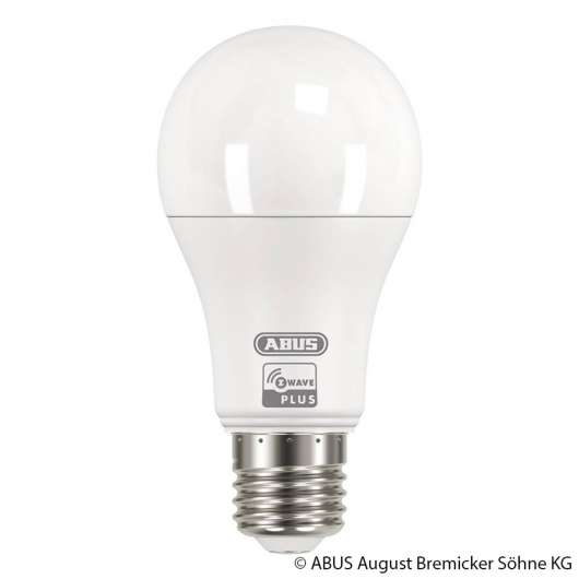 ABUS Z-Wave E27 9 W LED-lampa, varmvit