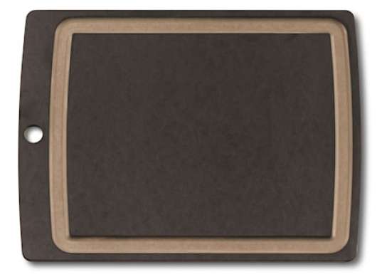 Allrounder Cutting Board L, black with juice groove