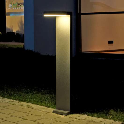 Aluminium-LED-gånglampa Tamar i antracit