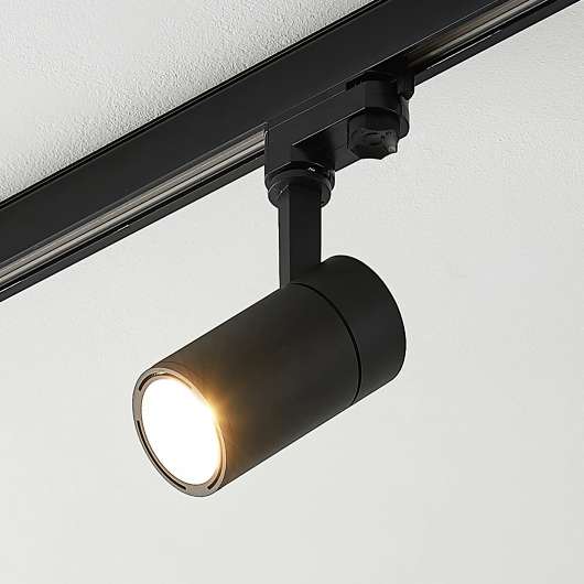 Arcchio Cady LED-skenspotlight svart 15° 12W
