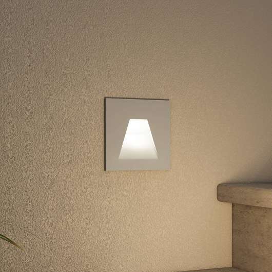 Arcchio Lasca LED-inbyggnadslampa, silvergrå