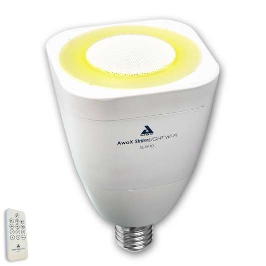 AwoX StriimLIGHT WiFi-White LED-lampa E27, 7 W