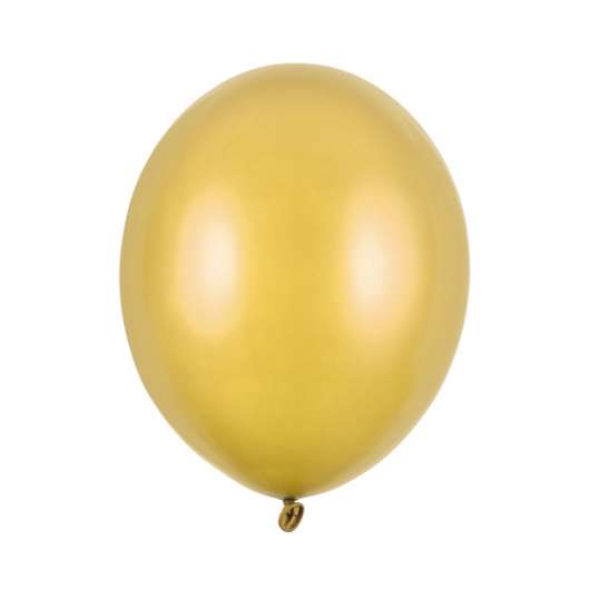 Ballonger - Metallic - Guld - 100-pack