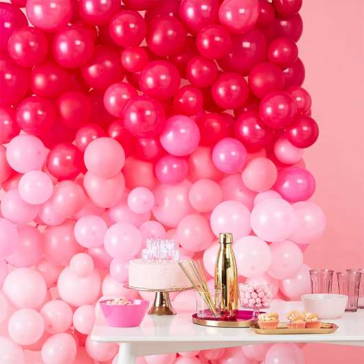 Ballongvägg - Pink Ombre