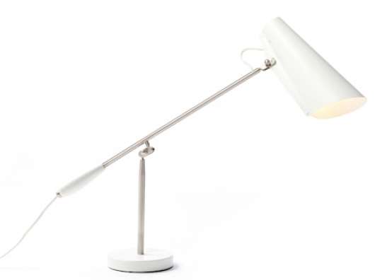 Birdy bordslampa - White/aluminium