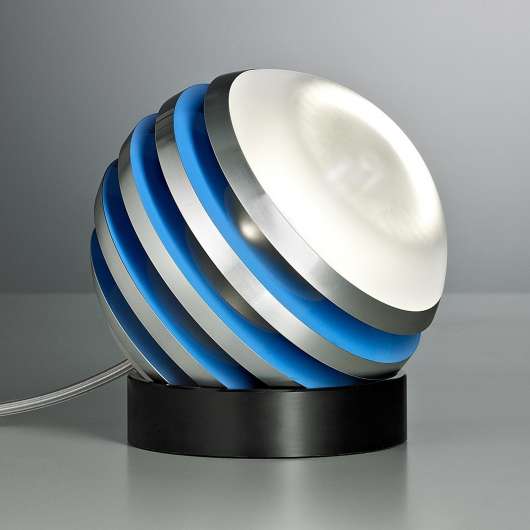 Blå, originell LED-bordslampa BULO