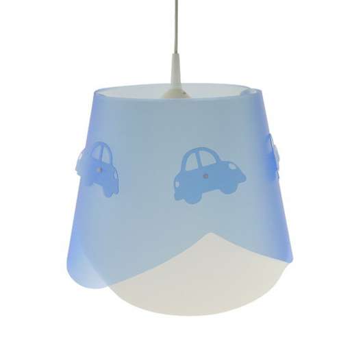 Blå taklampa Piet med bilmotiv