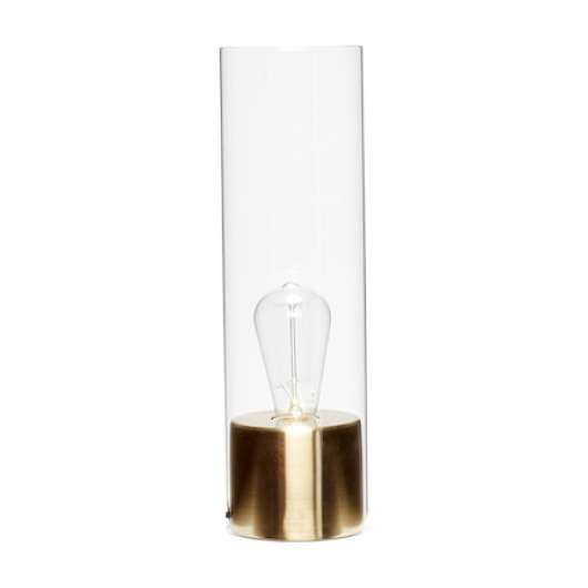 Bordslampa Glas/Mässing ø12xh40cm