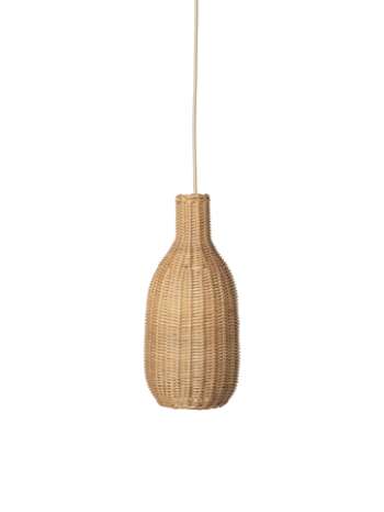 Braided Lampshade - Bottle - Natural