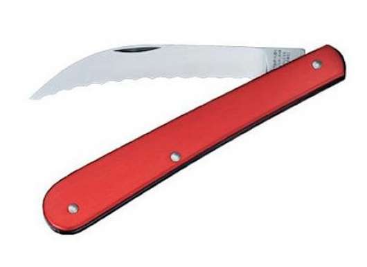 Brödsnittskniv Ihopfällbar Röd Alox 16 cm