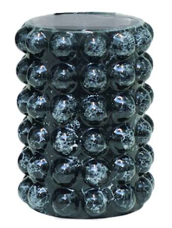 Bubbels Vas Liten Black Marble
