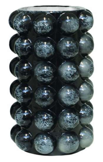 Bubbels Vas Stor Black Marble