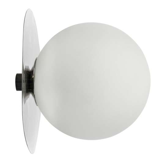 ByOn - Lush Globe Vägglampa 27 cm Silver/Vit
