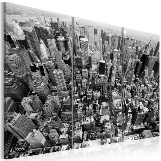Canvas Tavla - A marvellous view on New York roofs - 60x40