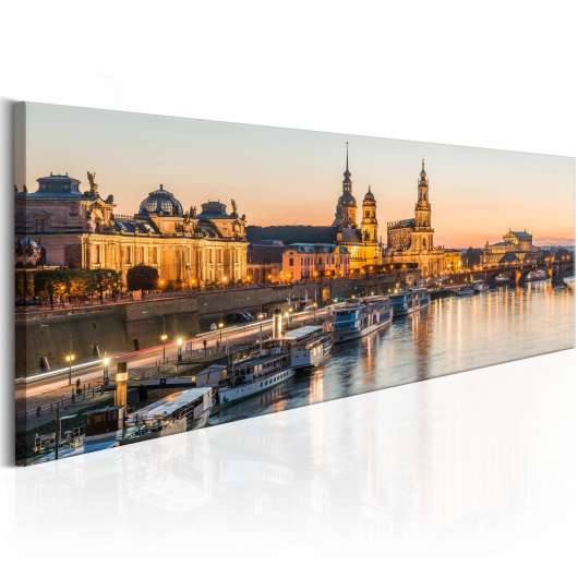Canvas Tavla - Beautiful Dresden - 135x45