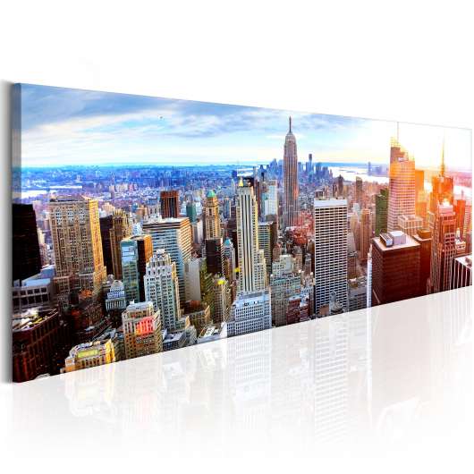Canvas Tavla - Beautiful Manhattan - 150x50