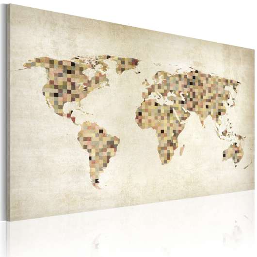 Canvas Tavla - Beige nyanser av världen - 120x80