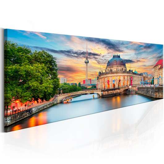 Canvas Tavla - Berlin: Museum Island - 120x40