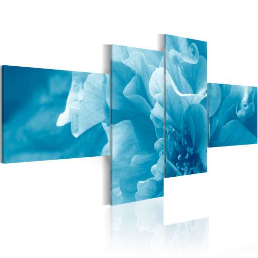 Canvas Tavla - Blue azalia flower - 200x90
