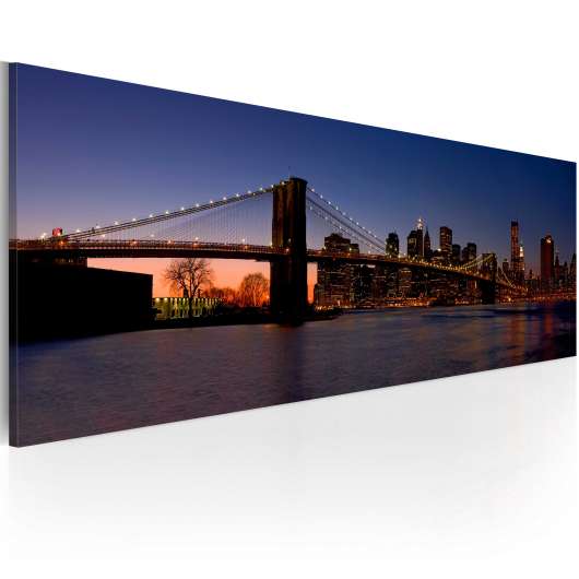 Canvas Tavla - Brooklyn Bridge - panorama - 120x40