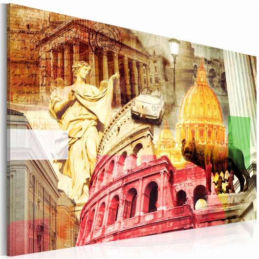 Canvas Tavla - Charming Rome - 90x60