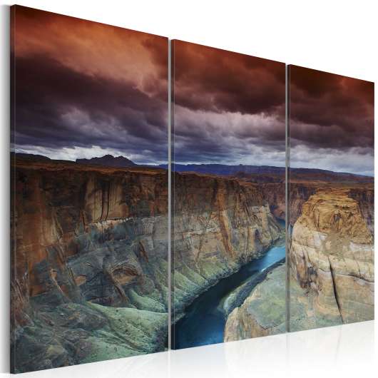 Canvas Tavla - Clouds over the Grand Canion in Colorado - 60x40