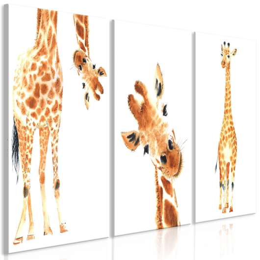 Canvas Tavla - Funny Giraffes