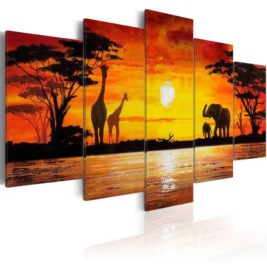 Canvas Tavla - Hot Safari - 100x50