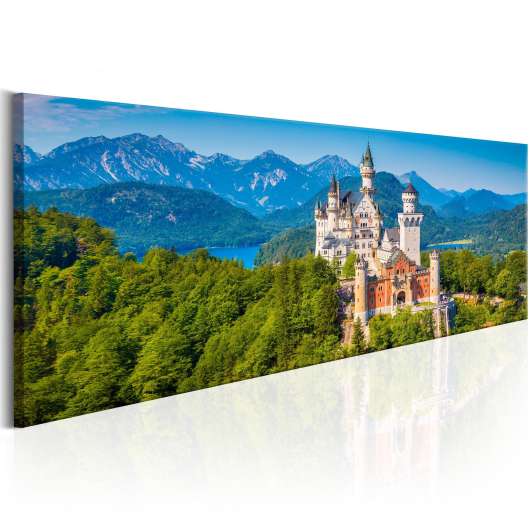 Canvas Tavla - Magic Places: Neuschwanstein Castle - 135x45