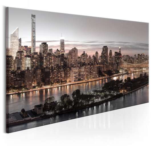 Canvas Tavla - Manhattan at Twilight - 120x60