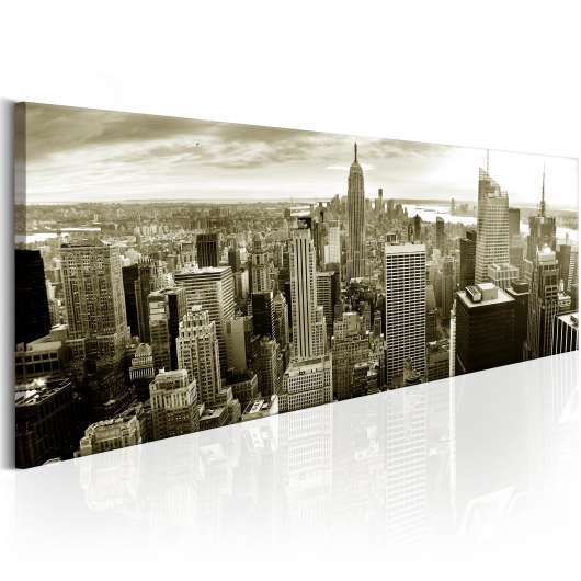 Canvas Tavla - Manhattan: Financial Paradise - 120x40