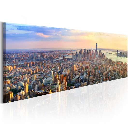 Canvas Tavla - New York Panorama - 135x45