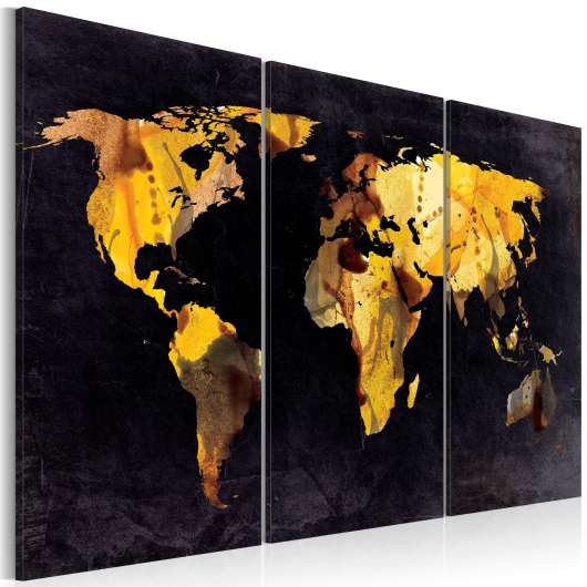 Canvas Tavla - Om världen var en öken ... - Triptych - 90x60