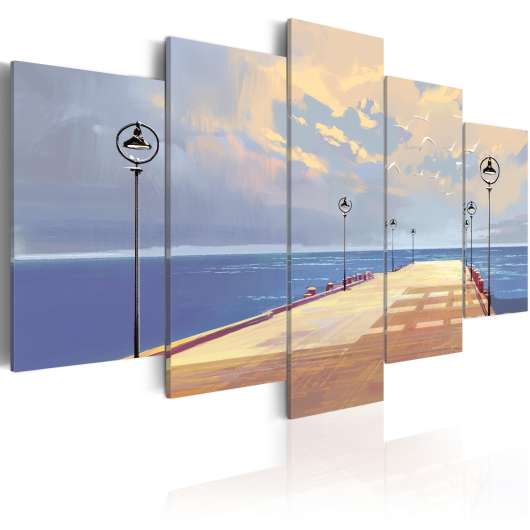 Canvas Tavla - Seaside Walk - 200x100
