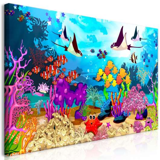 Canvas Tavla - Underwater Fun