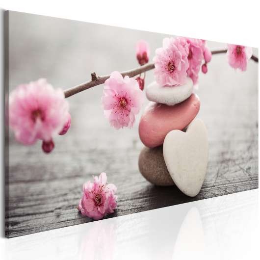 Canvas Tavla - Zen: Cherry Blossoms - 135x45