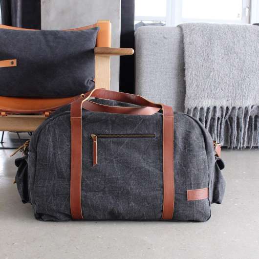 CANVAS väska / citybag med läderdetaljer
