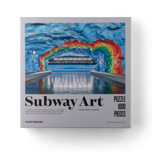 Designtorget Pussel Subway Art Rainbow
