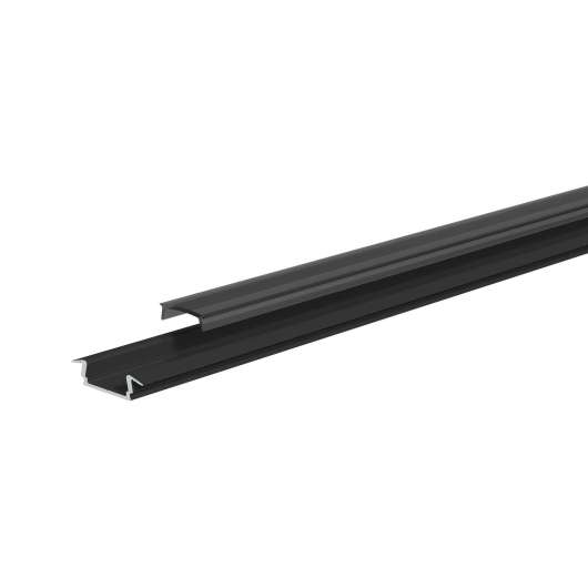 EVN APFLAT3 profil, 200 cm T-profil, svart