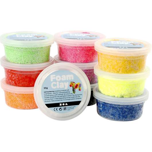 Foam Clay® - 10-pack - Mixade färger