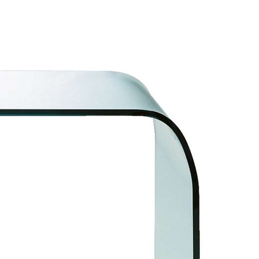 Glasbord Fontana med rundade kanter