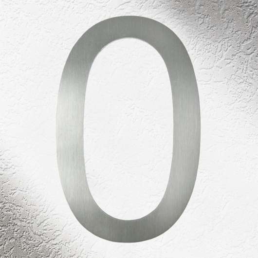 Högkvalitativa husnummer i rostfritt stål 0