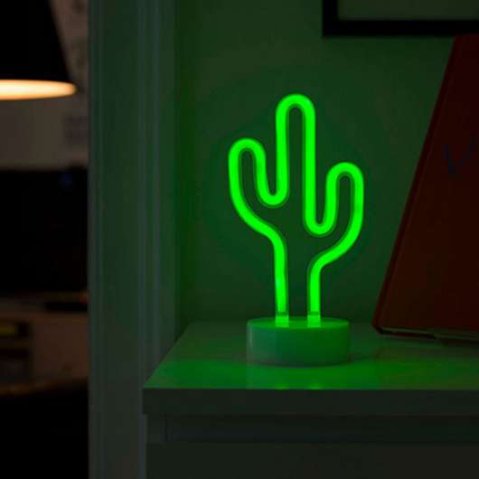 LED-dekorationslampa Kaktus, batteridriven