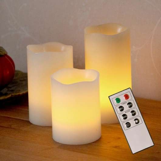 LED-dekorationsljus Candle Wax i vax