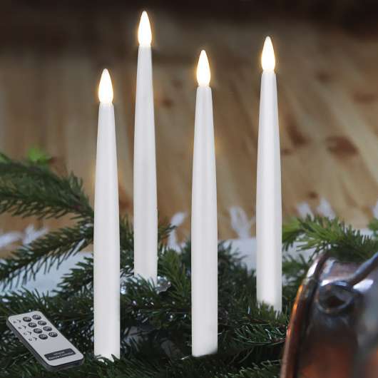 LED-julgransbelysning lång, 4 delar, inomhusbruk