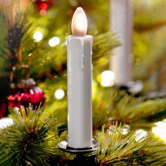 LED-julgransljus Shine, elfenben trådlöst, 5-pack