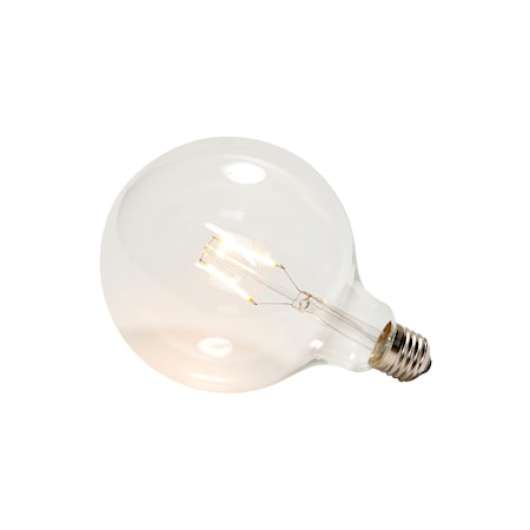 LED Lampa 13cm E27 2W ø13cm - Klar