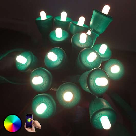 LED-ljusslinga MiPow Playbulb String 15 m, grön