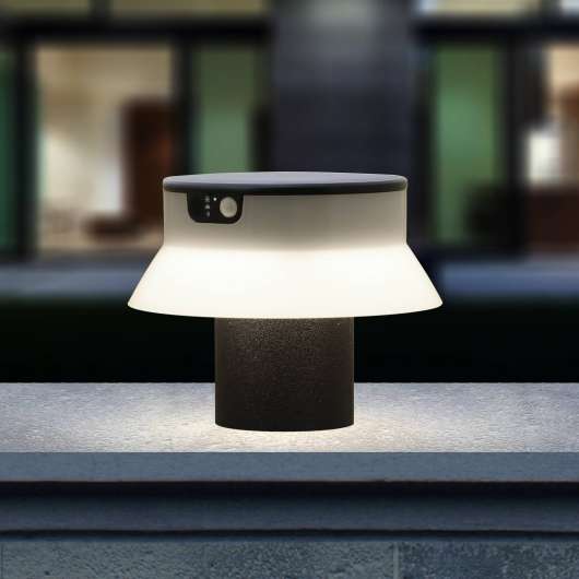 LED-solcellslampa Felice svart CCT höjd 18 cm