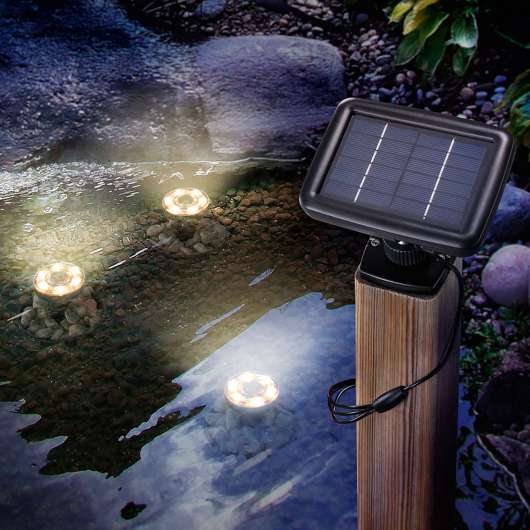 LED-solcellsundervattensspotlight Splash 3-pack
